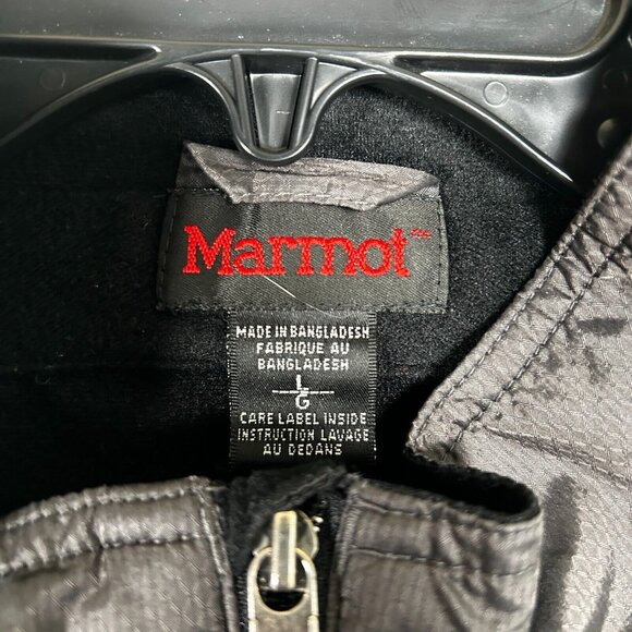 Marmot Jacket Womens Large Black Outdoor Hiking SoftShell Full Zip Vest - Picture 3 of 7